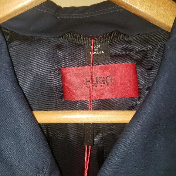 Hugo Boss NWT Mens 40 Regular Belted Trench Coat Sz M Raincoat - Picture 11 of 11